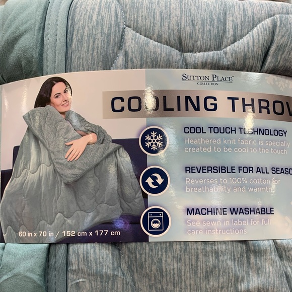 Sutton Place Bedding Sutton Place Cooling Throw Reversible To